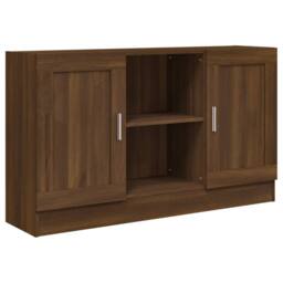 Berkfield Home Sideboard Brown Oak 120x30.5x70 cm Engineered Wood - thumbnail 3