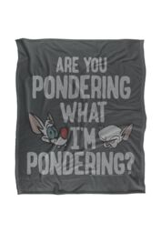 Warner Brothers Pinky & The Brain So Silky Touch Super Soft Throw Blanket in White - thumbnail 1