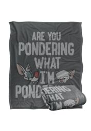 Warner Brothers Pinky & The Brain So Silky Touch Super Soft Throw Blanket in White - thumbnail 2