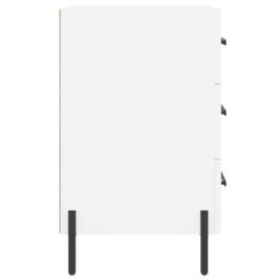 Berkfield Home Bedside Cabinet White 40x40x66 cm Engineered Wood - Size: 40 x 40 x 66 cm - thumbnail 6