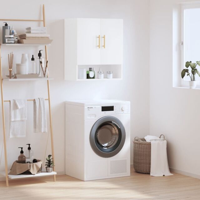 Berkfield Home Wall Cabinet White 60x31x70 cm Engineered Wood - Size: 60 x 31 x 70 cm - image 1