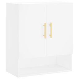Berkfield Home Wall Cabinet White 60x31x70 cm Engineered Wood - Size: 60 x 31 x 70 cm - thumbnail 2