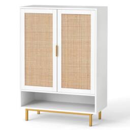 KORVIXA 108 cm Freestanding Shoe Cabinet with 2 Doors 6-Tier - Size: 100 cm x 100 cm
