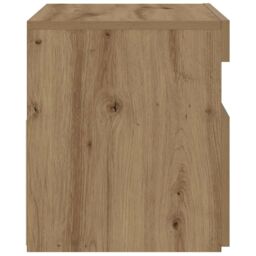 Berkfield Home Bedside Cabinet with LED Lights Artisan Oak 60x35x40 cm Engineered Wood in Brown - Size: 60 x 35 x 40 cm - thumbnail 8