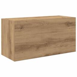 Berkfield Home Decorative Bathroom Wall Cabinet Artisan Oak 60x25x30 cm Engineer in Brown - Size: 60 x 25 x 30 cm - thumbnail 3