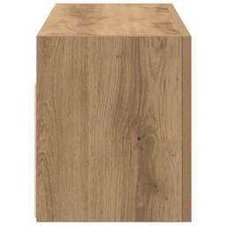 Berkfield Home Decorative Bathroom Wall Cabinet Artisan Oak 60x25x30 cm Engineer in Brown - Size: 60 x 25 x 30 cm - thumbnail 7
