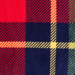 OHS Tartan Fleece Duvet Cover Bedding Set Pillowcase Winter Check Sherpa Soft Set in Red - Size: Double - thumbnail 4
