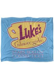Warner Brothers Gilmore Girls Lukes Cafe Silky Touch Super Soft Throw Blanket in White - thumbnail 1