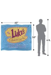 Warner Brothers Gilmore Girls Lukes Cafe Silky Touch Super Soft Throw Blanket in White - thumbnail 5