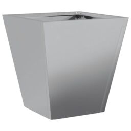 Berkfield Home Garden Planter 30x30x30 cm Galvanised Steel in Grey - Size: 30 x 30 x 30 cm - thumbnail 2