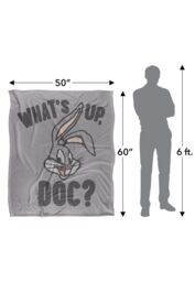 Warner Brothers Looney Tunes Officially Licensed Silky Touch Super Soft Throw Blanket 152 x 127 cm in White - thumbnail 5