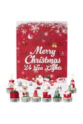 Deco Express Tealights Advent Calendar 3D Xmas Tealights Christmas Gift