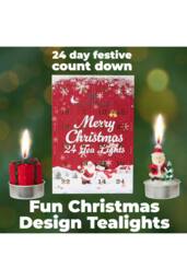 Deco Express Tealights Advent Calendar 3D Xmas Tealights Christmas Gift - thumbnail 3