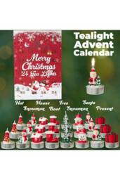 Deco Express Tealights Advent Calendar 3D Xmas Tealights Christmas Gift - thumbnail 6