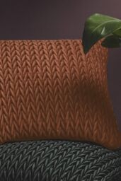 Laurence Llewelyn-Bowen 'Amory' Luxe Velvet Filled Cushion in Bronze - Size: 43 cm x 43 cm