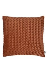Laurence Llewelyn-Bowen 'Amory' Luxe Velvet Filled Cushion in Bronze - Size: 43 cm x 43 cm - thumbnail 2