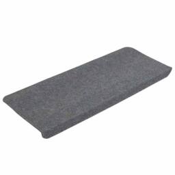 Berkfield Home Stair Mats Self-adhesive 15 pcs 65x24.5x3.5 cm Grey - Size: Medium - thumbnail 3