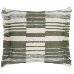 HOEM Torode Woven Cushion in Green - Size: 45 cm x 45 cm - thumbnail 2