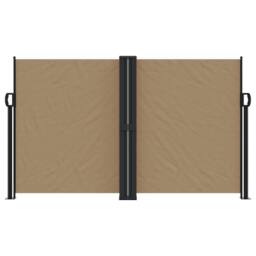 Berkfield Home Retractable Side Awning Taupe 140x600 cm - thumbnail 1
