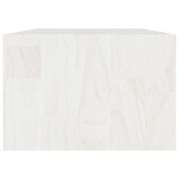 Berkfield Home Coffee Table White 110x50x34 cm Solid Pinewood - Size: 110 x 50 x 34 cm - thumbnail 6