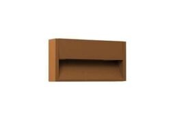 Netlighting Grada Outdoor Surface Mounted LED Wall Lamp Rust 6W 3000K IP54 in Brown