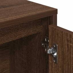 Berkfield Home Durable Bookcase Brown Oak 89x24x101.5 cm Engineered Wood - thumbnail 8