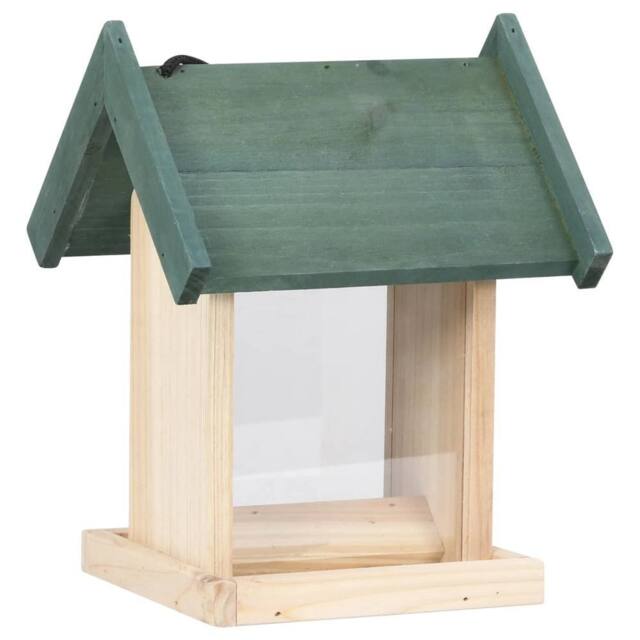 Berkfield Home Bird Feeders 4 pcs Firwood in Beige - image 1