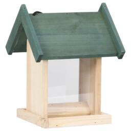 Berkfield Home Bird Feeders 4 pcs Firwood in Beige - thumbnail 1