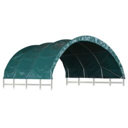 Berkfield Home Livestock Tent PVC 3.7x3.7 m Green - thumbnail 2
