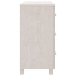 Berkfield Home Sideboard HAMAR White 90x40x80 cm Solid Pinewood - Size: 90 x 40 x 80 cm - thumbnail 4