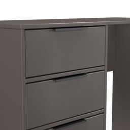 Ready Assembled 2 U Fuji 4 Drawer Vanity (Ready Assembled) in Dark Grey - thumbnail 7