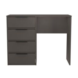 Ready Assembled 2 U Fuji 4 Drawer Vanity (Ready Assembled) in Dark Grey - thumbnail 1