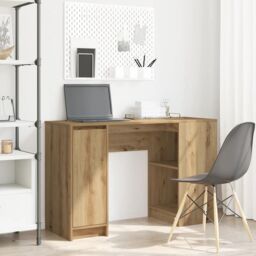 Berkfield Home Desk Artisan Oak 120x42x76 cm Engineered Wood in Brown - Size: 120 x 42 x 76 cm - thumbnail 1