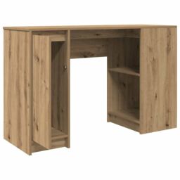 Berkfield Home Desk Artisan Oak 120x42x76 cm Engineered Wood in Brown - Size: 120 x 42 x 76 cm - thumbnail 5