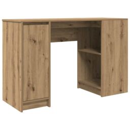 Berkfield Home Desk Artisan Oak 120x42x76 cm Engineered Wood in Brown - Size: 120 x 42 x 76 cm - thumbnail 2