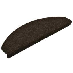 Berkfield Home Self-adhesive Stair Mats 10pcs Dark Brown 65x21x4cm Needle Punch - Size: Medium - thumbnail 3