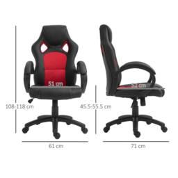 FORGEVIO Executive Racing Swivel Gaming Office Chair PU Leather - thumbnail 2