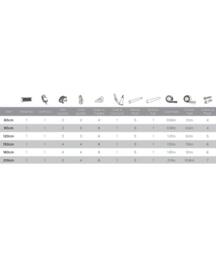 New Edge Blinds Aluminium Corded Roman Blind Kit (210cm Drop) in White - Size: 55 cm width x 210 cm drop - thumbnail 2