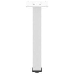Berkfield Home Coffee Table Legs 4 pcs White 42-44 cm Steel - thumbnail 6