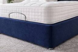 PARADISE BEDS LTD Electric Adjustable Solid Base Bed Set With Massage Function in Silver - Size: Single - thumbnail 3