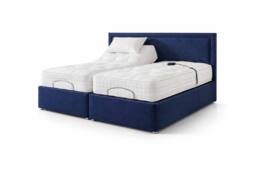 PARADISE BEDS LTD Electric Adjustable Solid Base Bed Set With Massage Function in Silver - Size: Single - thumbnail 7