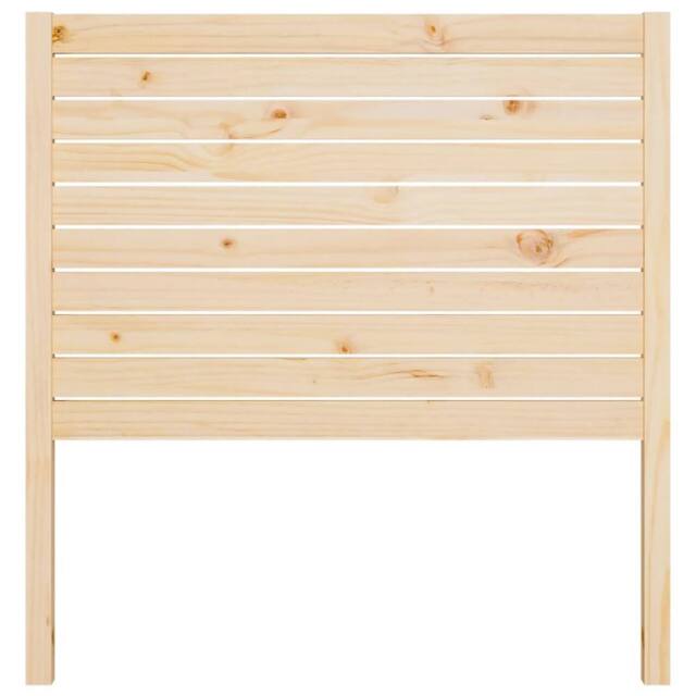 Berkfield Home Beautiful Bed Headboard 96x4x100 cm Solid Wood Pine in Light Tan - Size: 96 x 4 x 100 cm - image 1