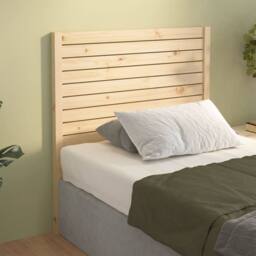 Berkfield Home Beautiful Bed Headboard 96x4x100 cm Solid Wood Pine in Light Tan - Size: 96 x 4 x 100 cm - thumbnail 4