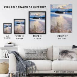 "Artery8 Akseli Gallen Kallela Lake View Coastal Landscape Wall Art Print - Size: W12"" x H16""" - thumbnail 3
