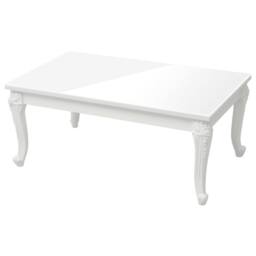 Berkfield Home Coffee Table High Gloss White 100x50x42 cm Engineered Wood - Size: 100 x 50 x 42 cm