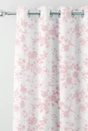 Martex Amelie Pencil Pleat Curtains in Pink - Size: 168 cm width x 183 cm drop - thumbnail 2