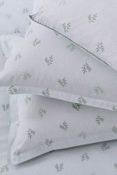 Murmur 'Thalia' Cotton Duvet Cover Set in Green - Size: Double - thumbnail 5