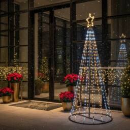 Garden Greatness Illuminated Multi Action Pyramid Tree in Black - Size: 1 Pack - thumbnail 2