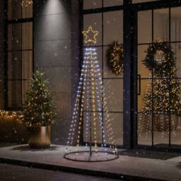 Garden Greatness Illuminated Multi Action Pyramid Tree in Black - Size: 1 Pack