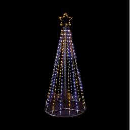 Garden Greatness Illuminated Multi Action Pyramid Tree in Black - Size: 1 Pack - thumbnail 3